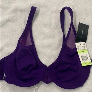 Wacoal, rear clasp bra, purple, 36B